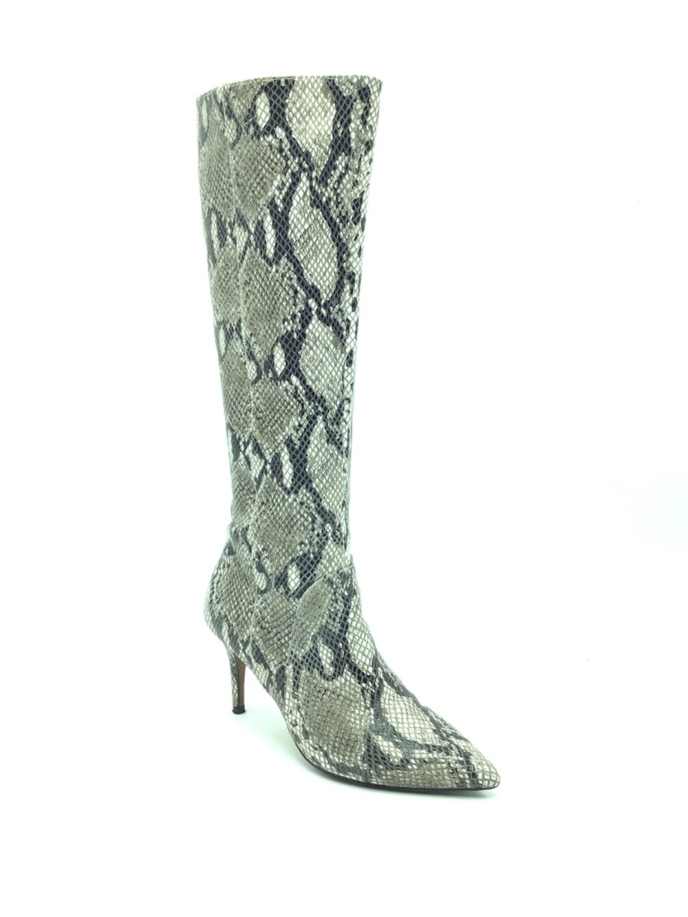 Paola Leather Snake Skin Print Boots Size: 6